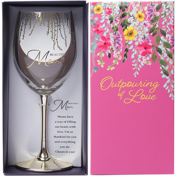 Mom - 19 Oz Crystal Wine Glass - Raymond's Hallmark