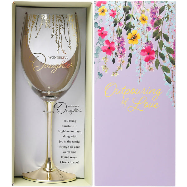 Daughter  - 19 Oz Crystal Wine Glass - Raymond's Hallmark