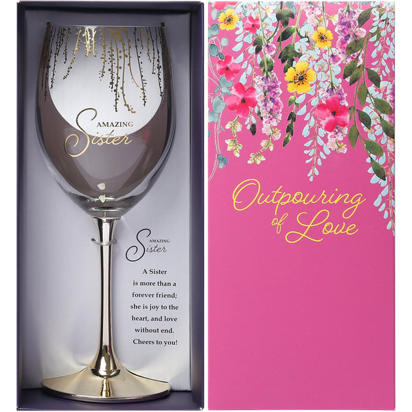 Sister  - 19 Oz Crystal Wine Glass - Raymond's Hallmark