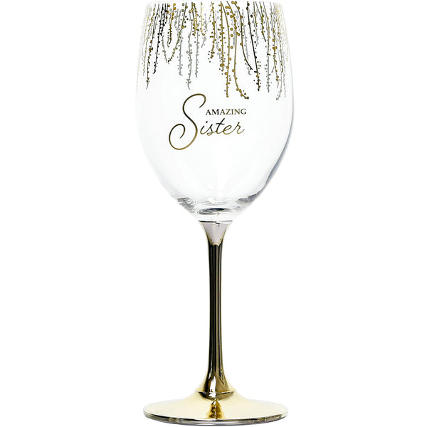 Sister  - 19 Oz Crystal Wine Glass - Raymond's Hallmark