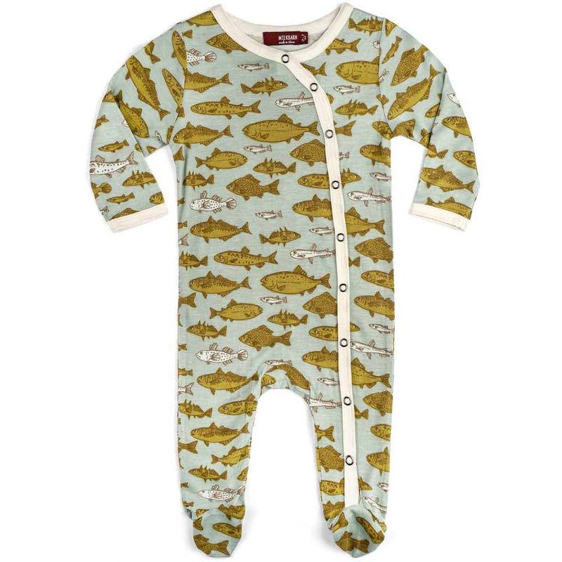 Romper SS Blue Fish - Raymond's Hallmark