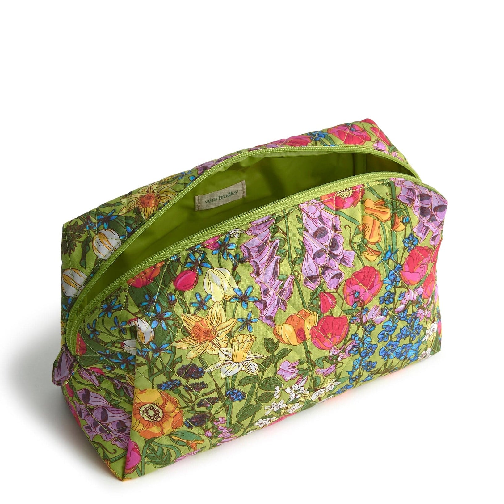 Large Cosmetic Bag in Meadow Bouquet