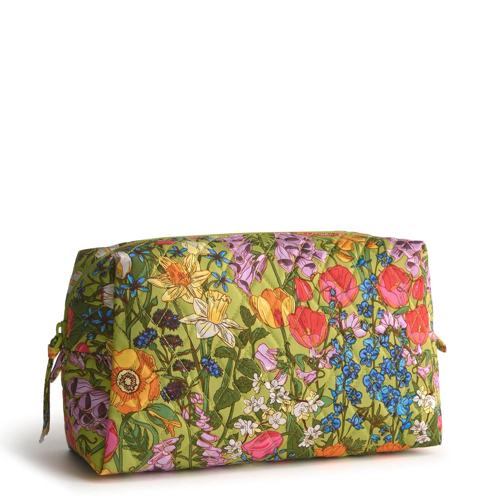 Large Cosmetic Bag in Meadow Bouquet