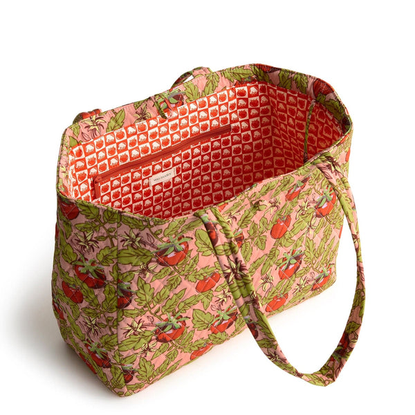 Small Hathaway Tote Bag in Tomato Vines