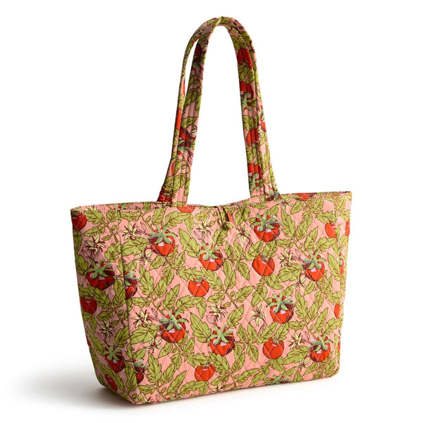 Small Hathaway Tote Bag in Tomato Vines