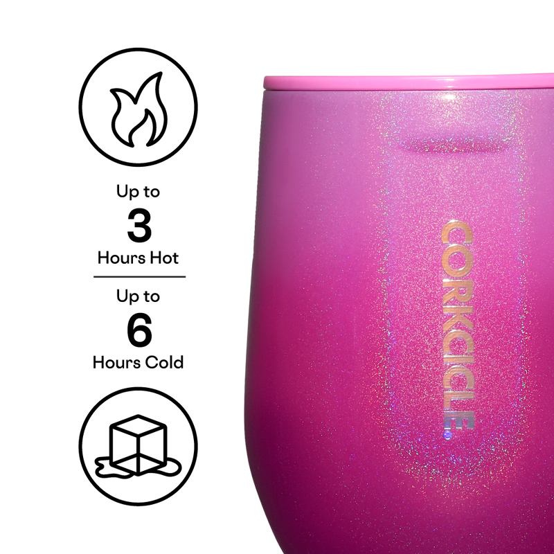 Stemless - 12oz Ombre Unicorn Kiss