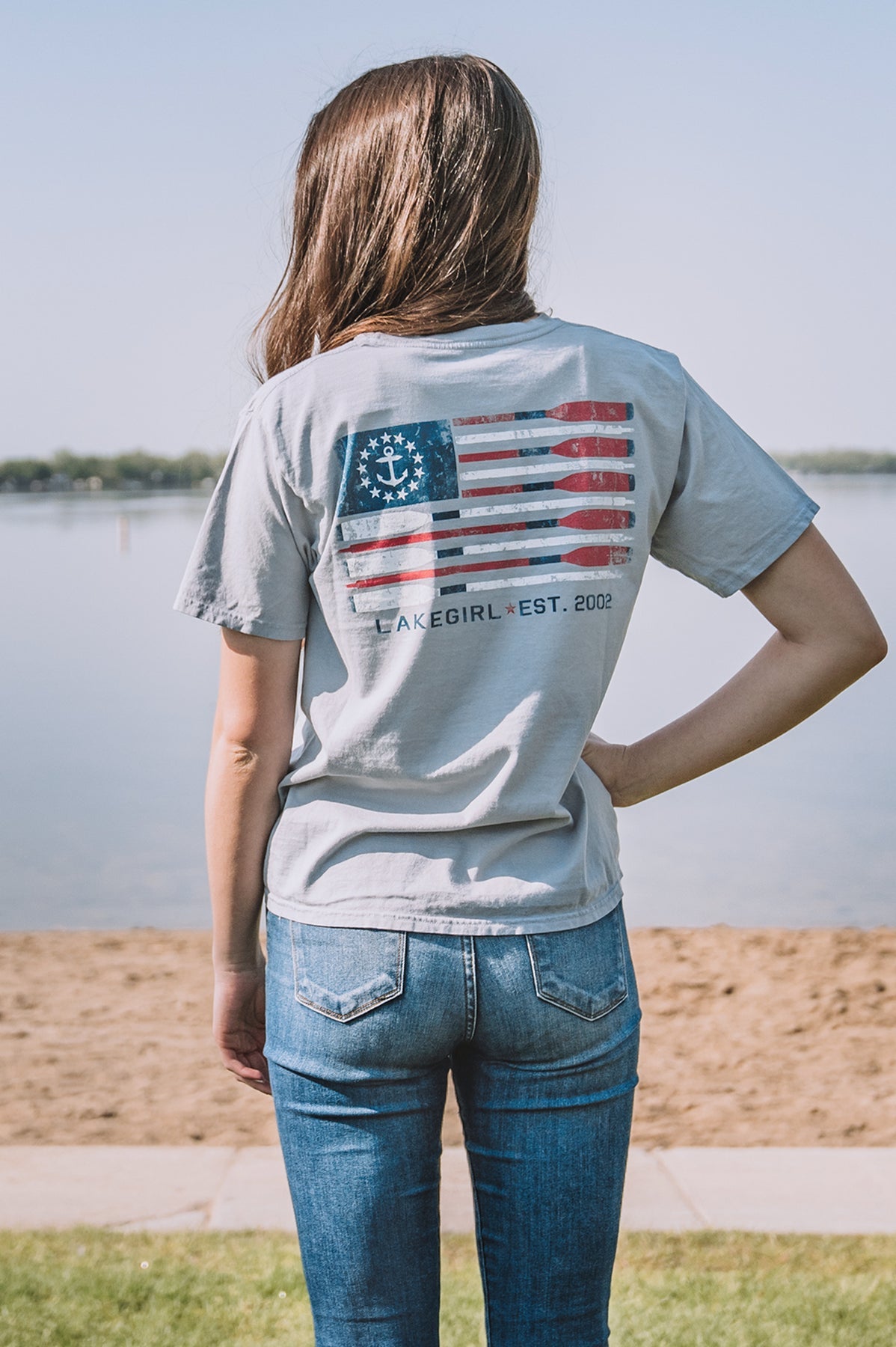 Ring Spun Flag Oars Short Sleeve Tee