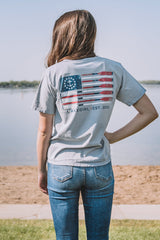 Ring Spun Flag Oars Short Sleeve Tee