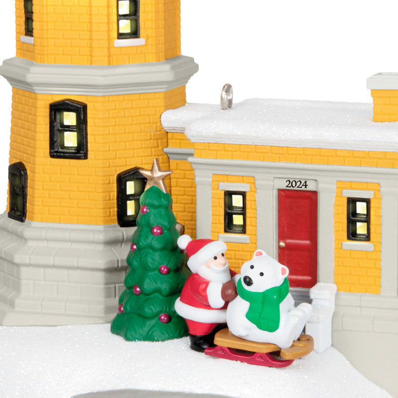 Holiday Lighthouse 2024 Ornament