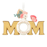 Mom's Love Porcelain Ornament