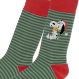 Santa Snoopy and Woodstock Crew Socks