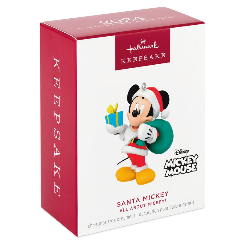 Santa Mickey Ornament - 3rd In Series