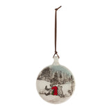 Christopher & Pooh Disc Ornament