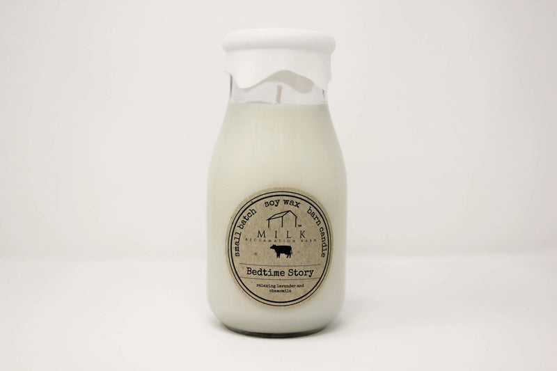 Milk Bottle Candle 13oz Bedtime Story - Raymond's Hallmark