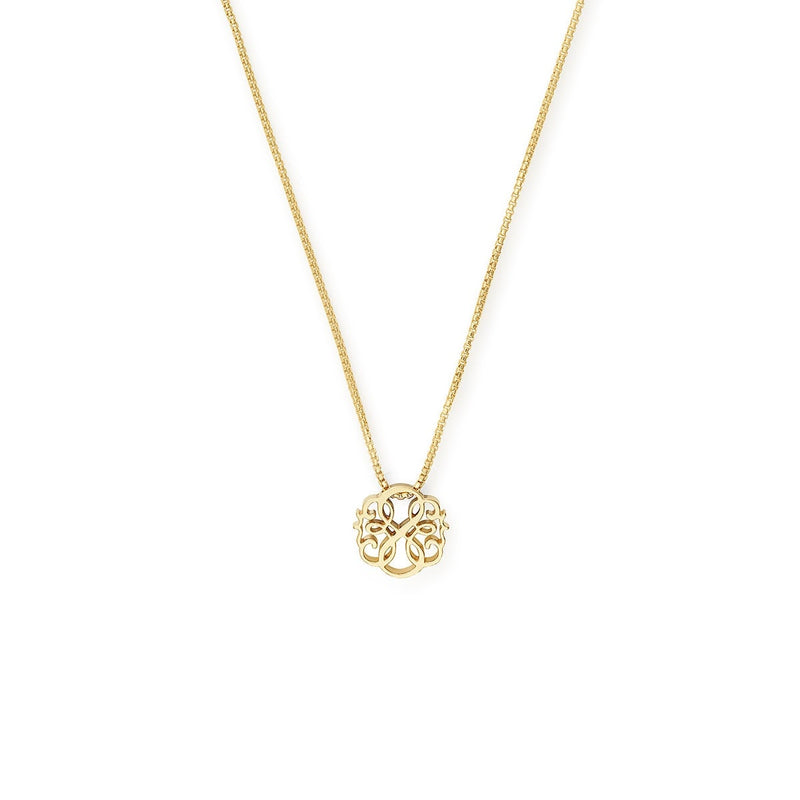 Path Of Life Adjustable Necklace Gold