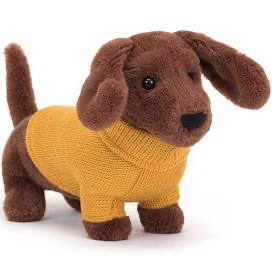 Yellow Sweater Sausage Dog